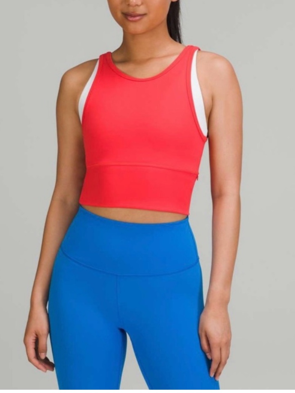 Lululemon Power Pivot Tank Top Everlux in Carnation Red